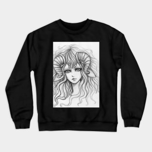 Asian Zodiac Goat Sign Crewneck Sweatshirt